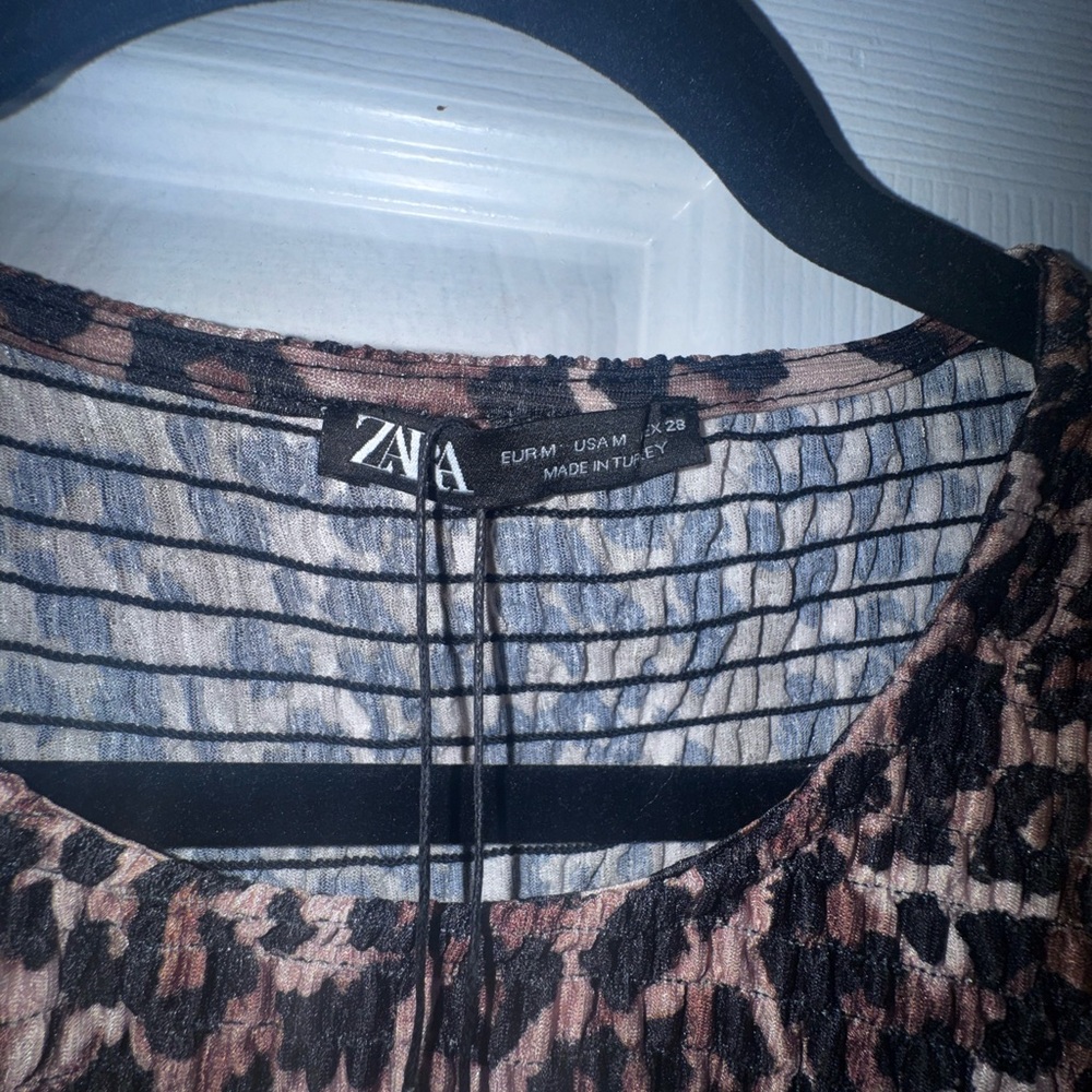 Zara Multicolor Textured Top